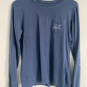 Long sleeve Vineyard Vines t-shirt navy blue